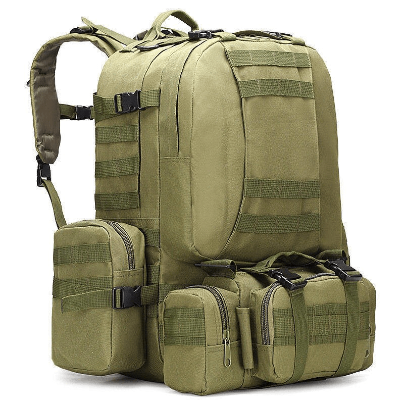 Tactical Military Survival Backpack Army Molle Rucksack 50L 600D