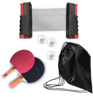 Portable Table Tennis Set with Retractable Net