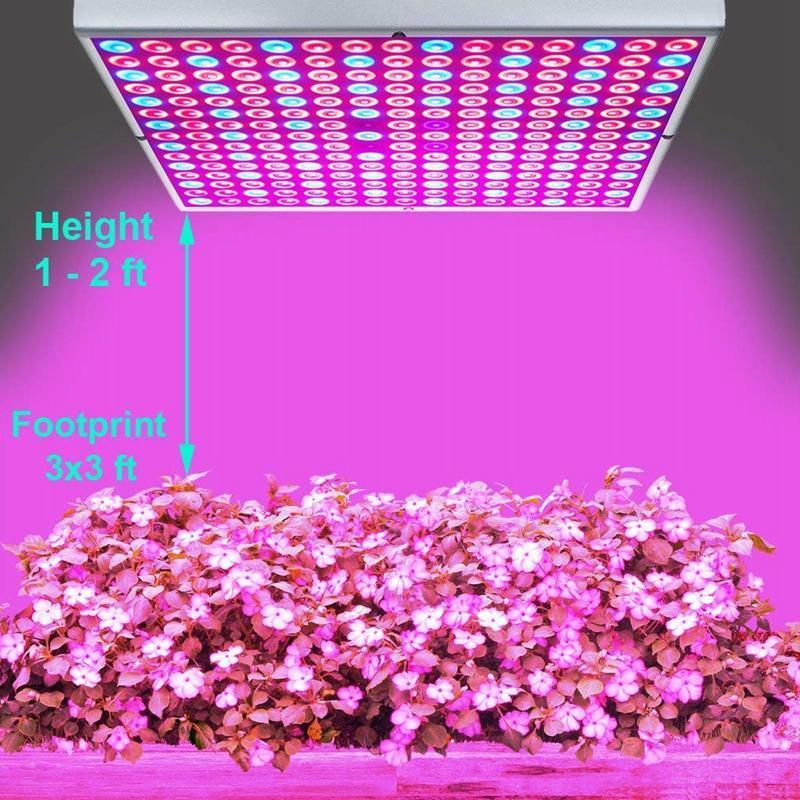 225 LED Plant Light Grow Hydroponic Full Spectrum Indoor Veg Flower Light Lamp