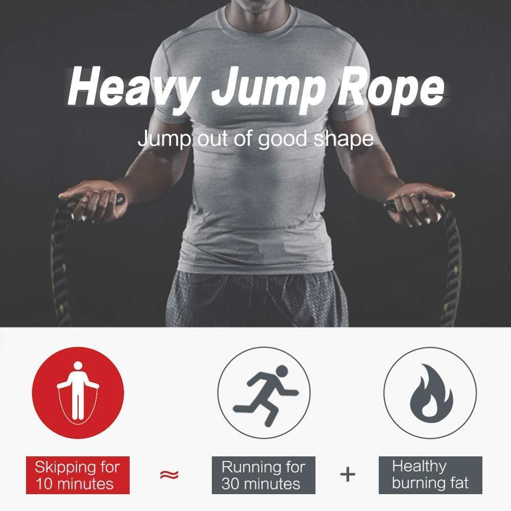 Fitness Heavy Jump Rope Crossfit Workouts Weighted Ropes Power Training