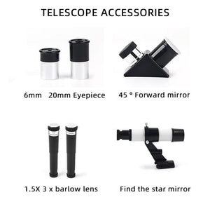 Impact Shop Telescopes Best Telescope for Kids and Beginners with Adjustable Tripod HD Night Vision