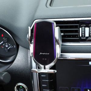 Automatic Clamping Wireless Charging Car Phone Holder