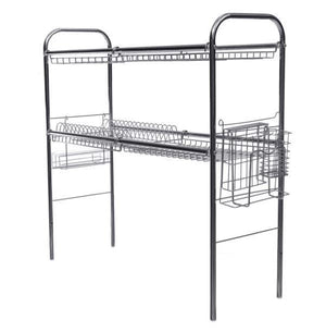 2-Tiered Over-the-Sink Kitchen Dish Drying Storage Rack