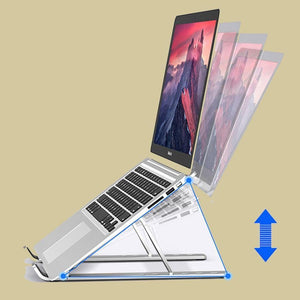 Elevate your laptop for ease of use