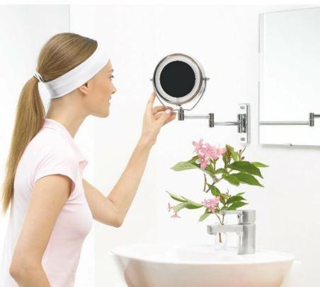 Vanity Magnifying Bathroom Makeup Mirror with LED Light
