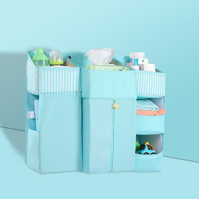 Portable Baby Crib Organizer - Diaper Hanging Organizer