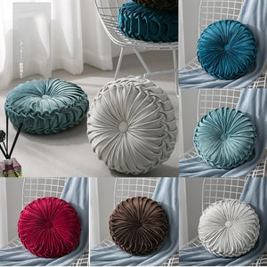 Velvet Pleated Cushion Floor Pillow