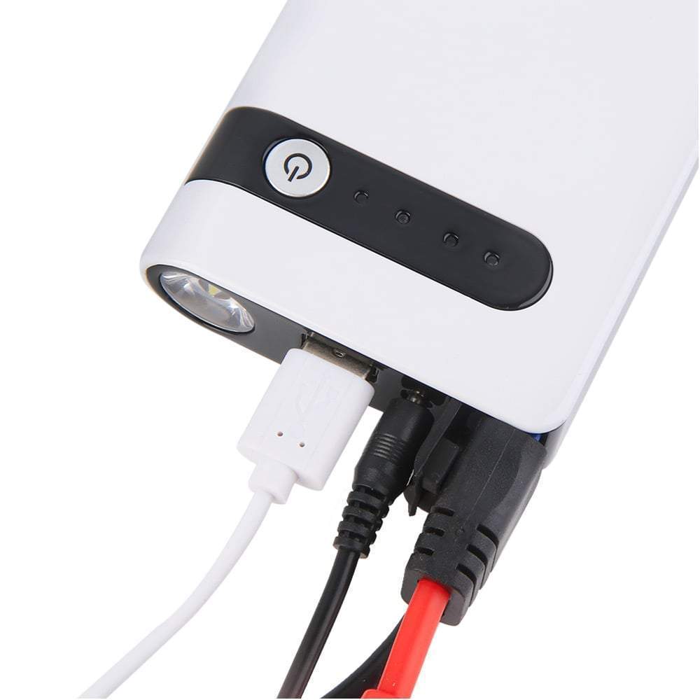 Portable Car Battery Jump Starter (12V 12000mah 400A), USB Power Bank, LED Flashlight