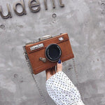 Fashion Camera Shape Clutch Nubuck Shoulder Bag